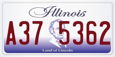 IL license plate A375362