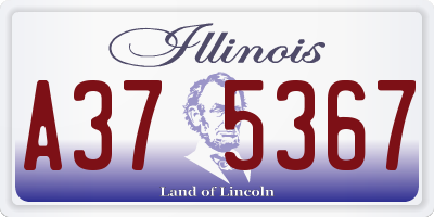 IL license plate A375367