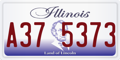 IL license plate A375373