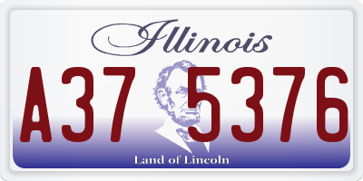 IL license plate A375376
