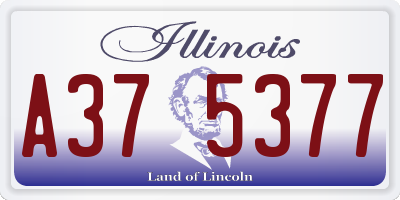 IL license plate A375377