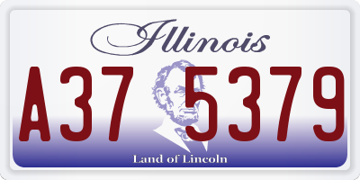 IL license plate A375379