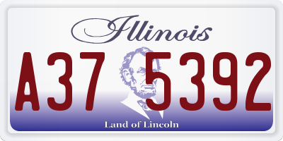 IL license plate A375392