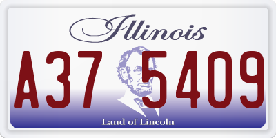 IL license plate A375409
