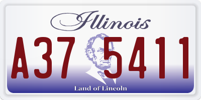 IL license plate A375411