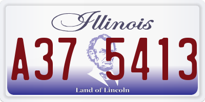IL license plate A375413