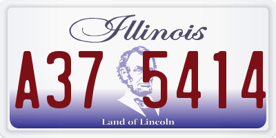 IL license plate A375414