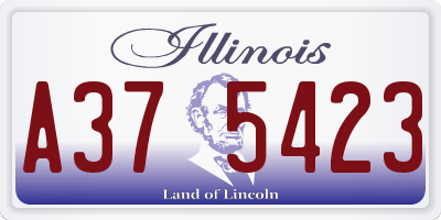 IL license plate A375423