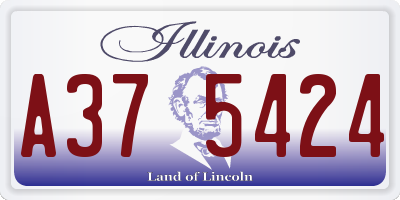 IL license plate A375424