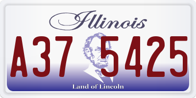 IL license plate A375425