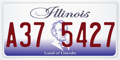 IL license plate A375427