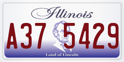 IL license plate A375429