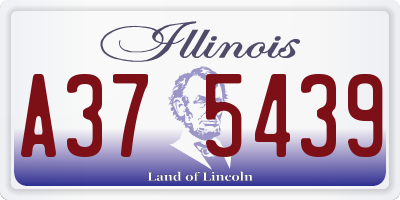 IL license plate A375439