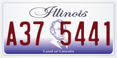 IL license plate A375441