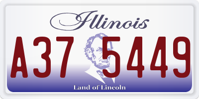 IL license plate A375449