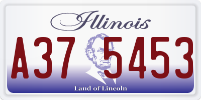 IL license plate A375453