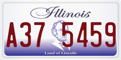 IL license plate A375459