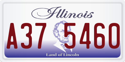 IL license plate A375460