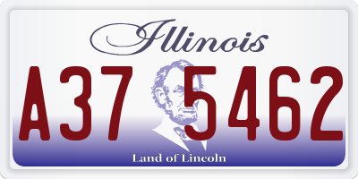 IL license plate A375462