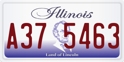 IL license plate A375463