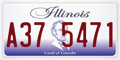 IL license plate A375471