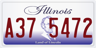 IL license plate A375472