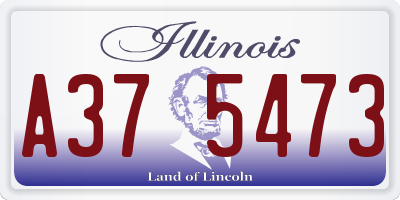 IL license plate A375473
