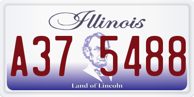 IL license plate A375488