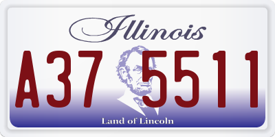 IL license plate A375511