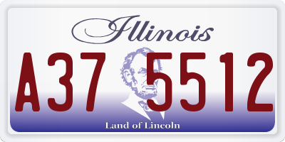 IL license plate A375512