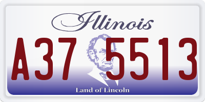 IL license plate A375513