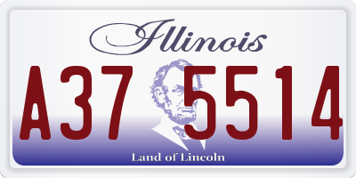 IL license plate A375514
