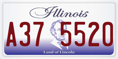IL license plate A375520