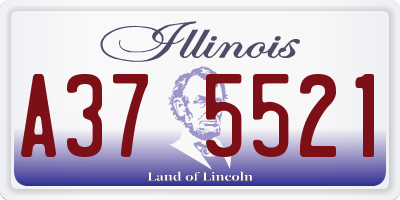 IL license plate A375521