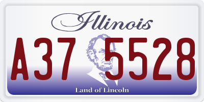 IL license plate A375528