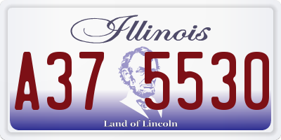 IL license plate A375530