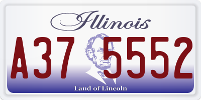 IL license plate A375552