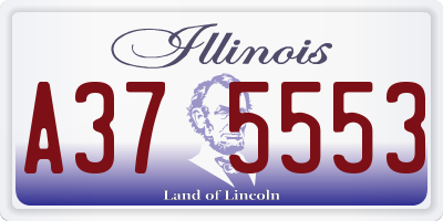 IL license plate A375553