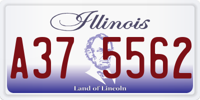 IL license plate A375562