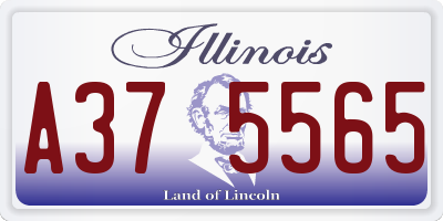 IL license plate A375565