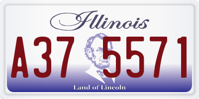 IL license plate A375571