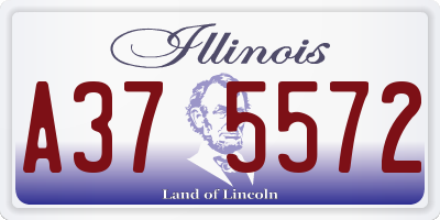 IL license plate A375572