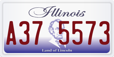 IL license plate A375573