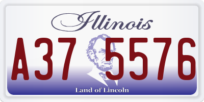 IL license plate A375576