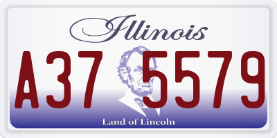 IL license plate A375579
