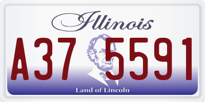 IL license plate A375591