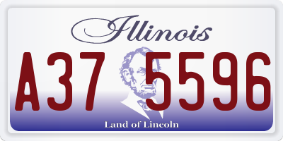 IL license plate A375596