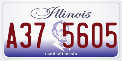 IL license plate A375605