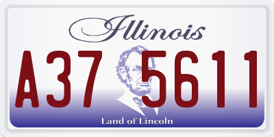 IL license plate A375611