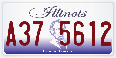 IL license plate A375612